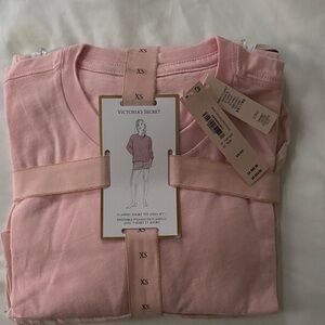 Victoria's Secret Soft Pink Flannel Pajama Set